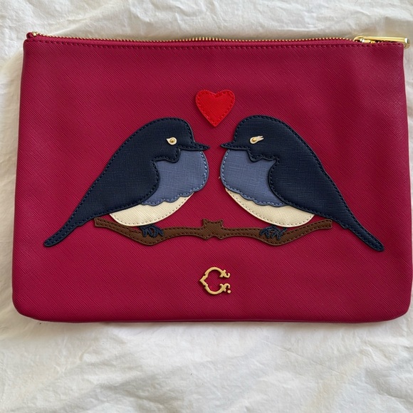 C Wonder lovebirds clutch, NWOT, 11” x 8” - Picture 1 of 6
